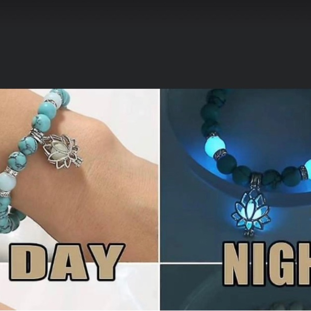 Natural Stone Bracelet Glow In The Dark